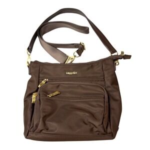 Baggallini Nolita RFID Convertible Crossbody Bag Ganache Brown Travel Purse
